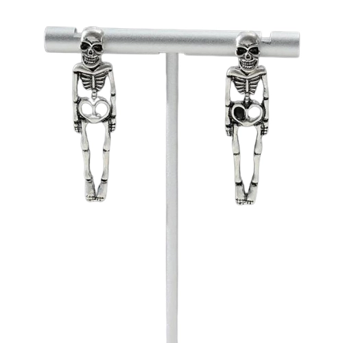 Сережки у вигляді скелета