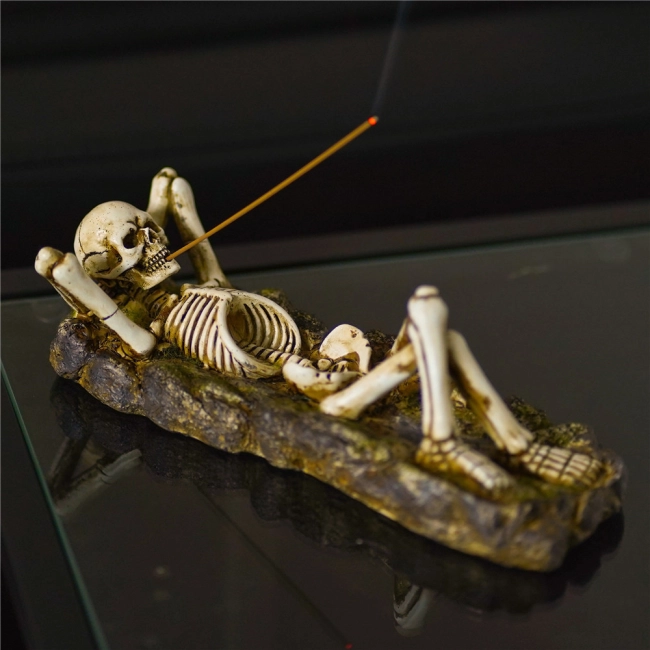 подставка скелет для благовония