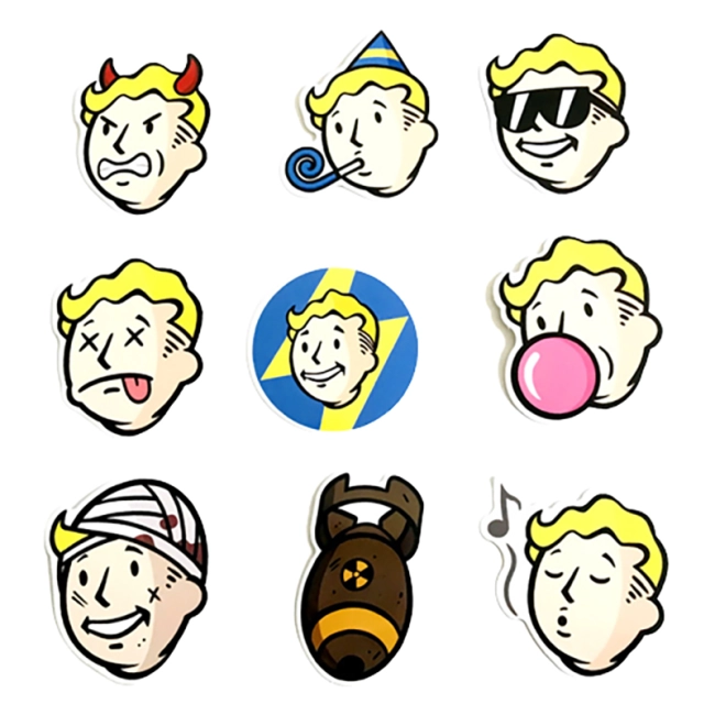 наклейки с компьютерной игры