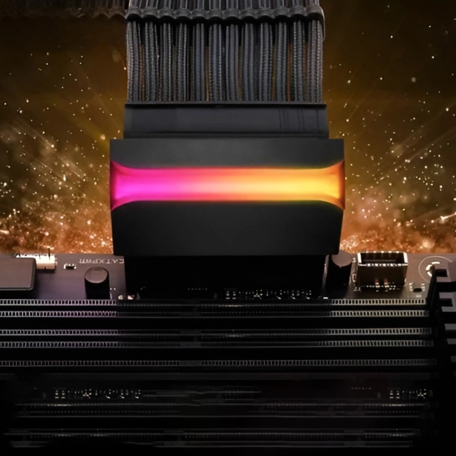 подсветка разъёма материнки