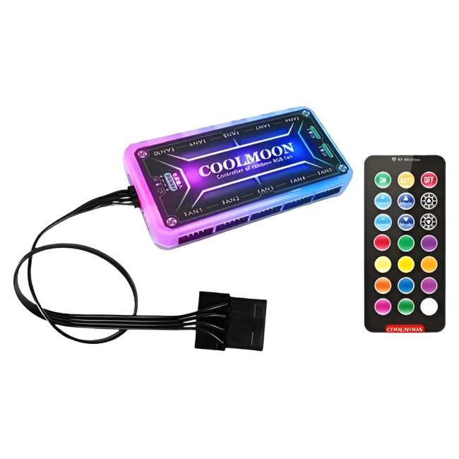 rgb контроллер с пультом для подсветки вентиляторов пк