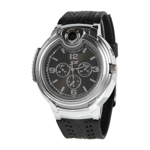 Наручний годинник запальничка з силіконовим ремінцем 12 см Наручний годинник з запальничкою