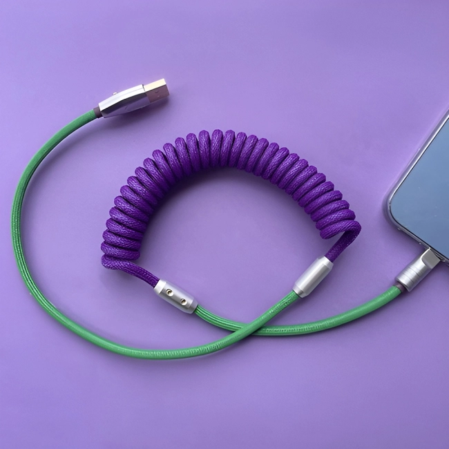 Кабель Type-C на пружине