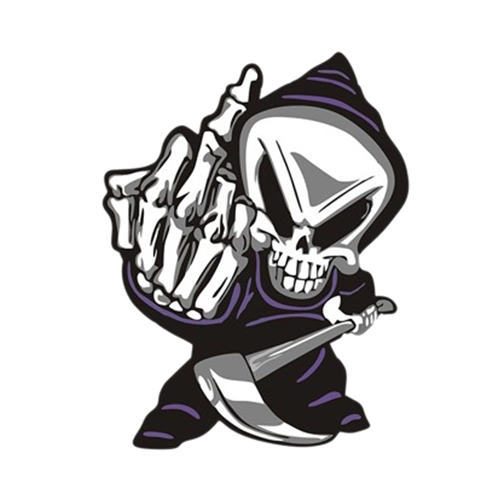 Наклейка смерть на автомобиль