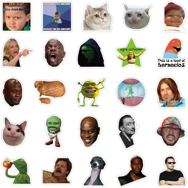 Набор стикеров с мемами