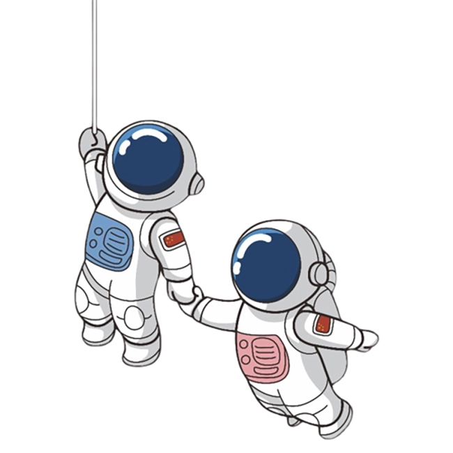 наклейка космонавт на машину