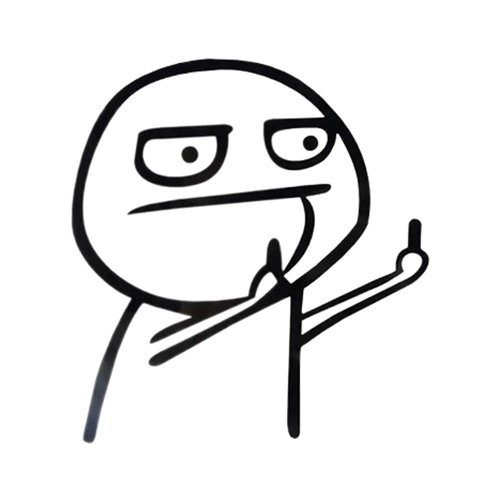 Наклейка мем на машину