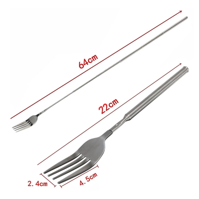 вилка с выдвижной ручкой
