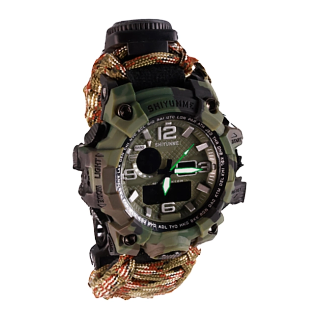 часы с ремешком из паракорда на руку