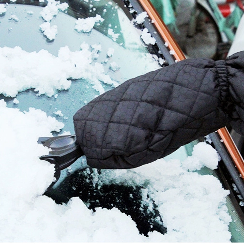 Скребок для льда с перчаткой