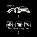 наклейка don't touch my car