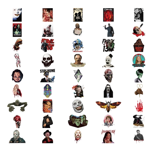 Наклейки фильмы ужасов