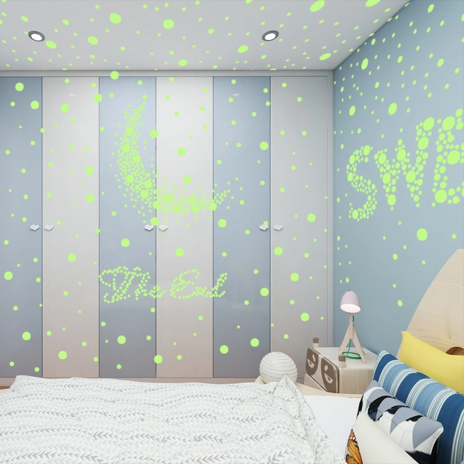 Наклейки сяючі в темряві Зірки