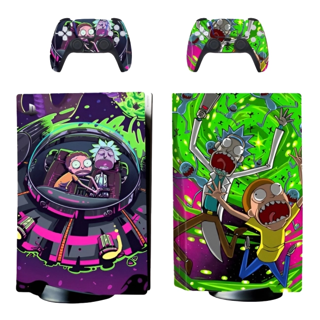наклейка Рік і Морті на PS5
