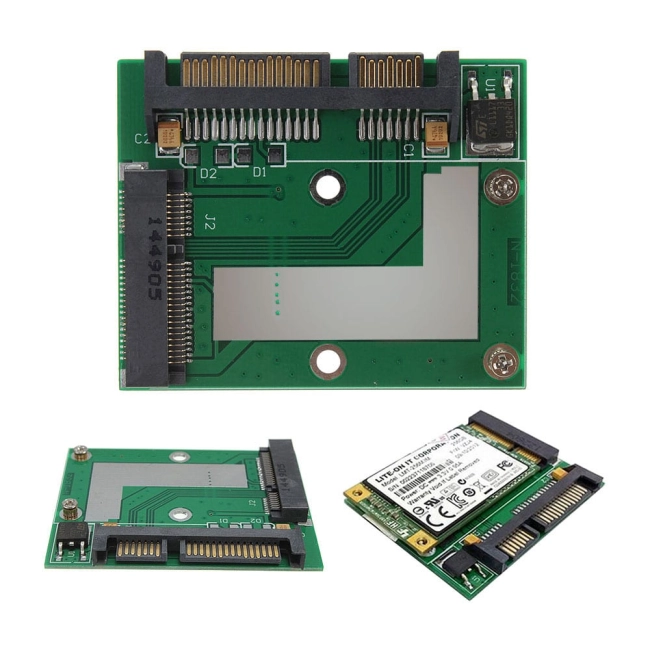 mini PCI express SSD adapter