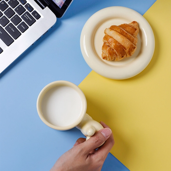 Кружка с тарелкой