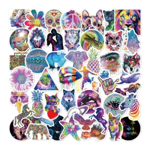 Набор Stickers психоделических (набор из 50 шт) Набор Stickers