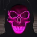 Неоновая маска череп