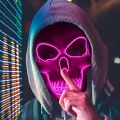 Маска череп с подсветкой