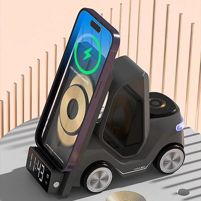 портативная док станция с часами