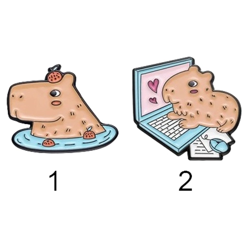 брошь капибара