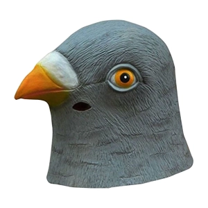 Маска голова голубя из латекса для вечеринки, маскарада маска голова голубя