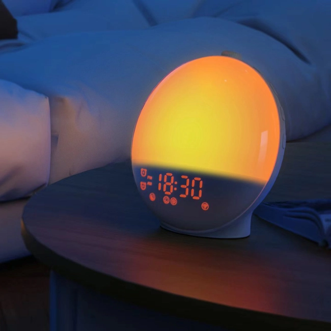 умный будильник с подсветкой