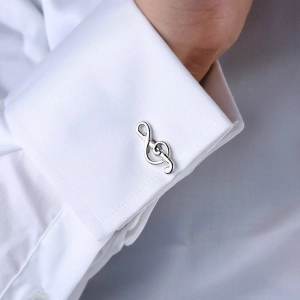 Мужские запонки для рубашки со скрипичным ключем мужские запонки для рубашки