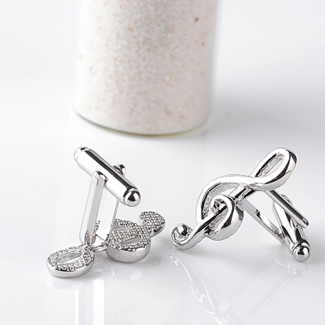 запонки скрипичный ключ