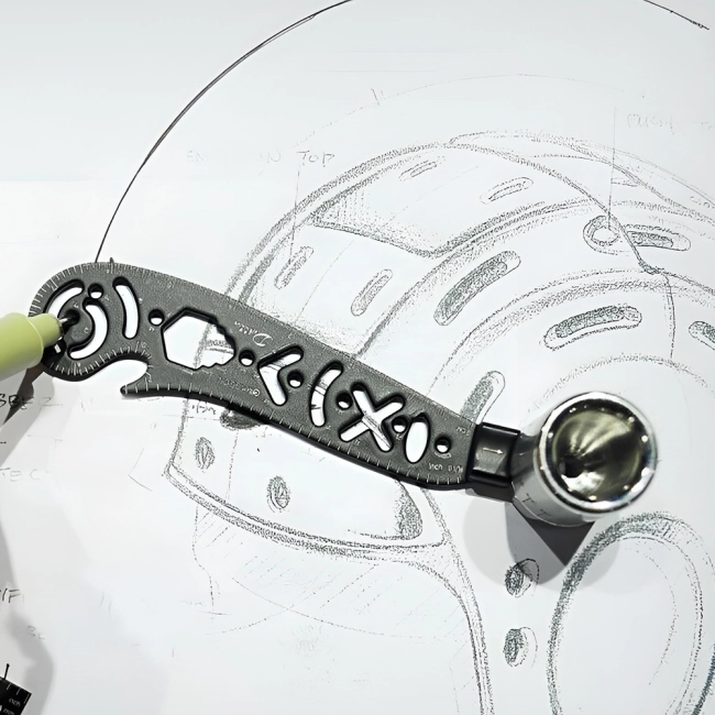 Багатофункціональна лінійка для малювання