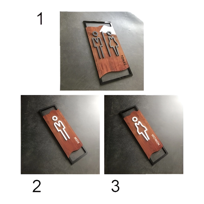 Вывеска на дверь туалета