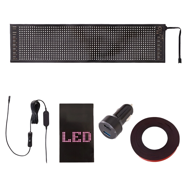 светодиодный экран на стекло автомобиля