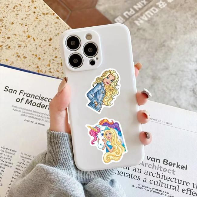 стикеры в виде Барби