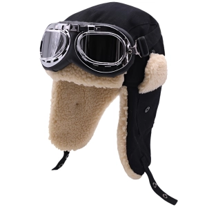 Чоловіча шапка-вушанка з окулярами чоловіча шапка-вушанка