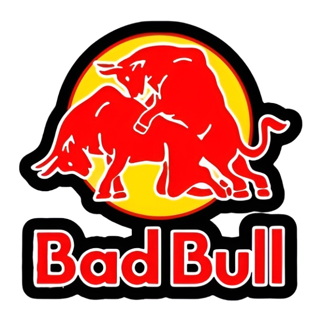 Наклейка на авто быки