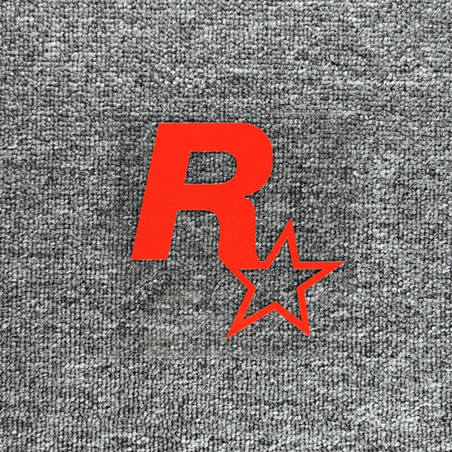 наклейка с Рокстаром для машины