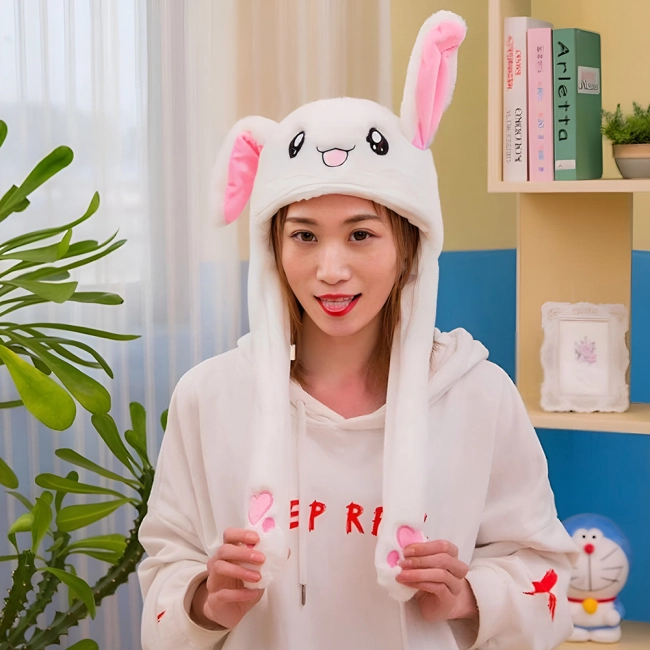 Шапка с ушами зайца