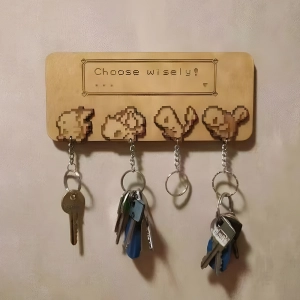 настенная деревянная ключница