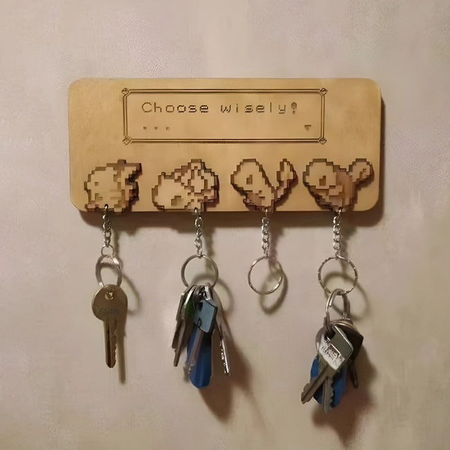 настенная деревянная ключница