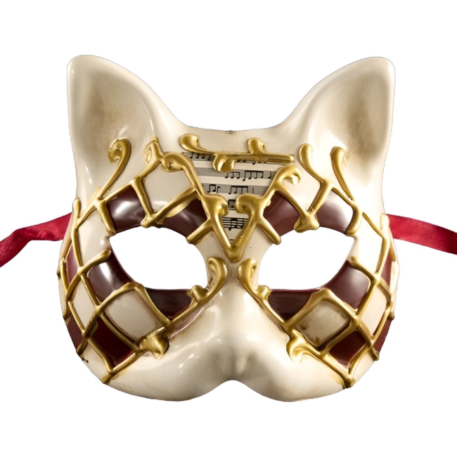 Венецианская маска кот