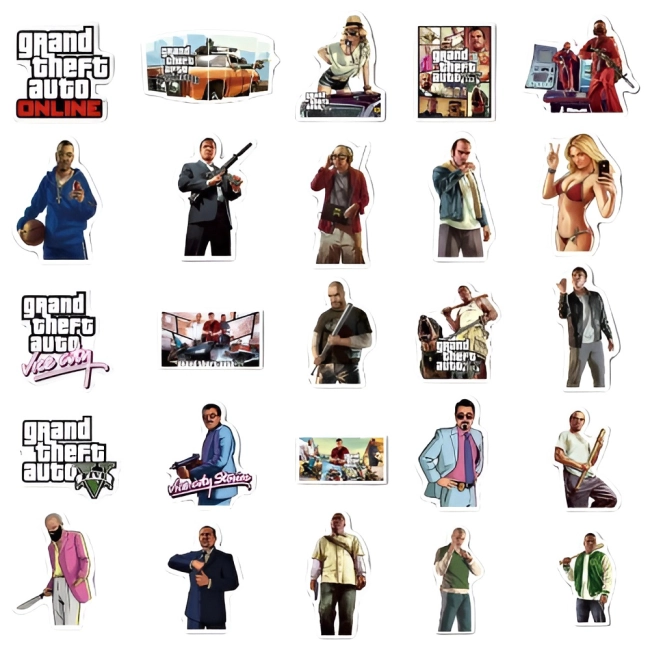 Наклейки GTA