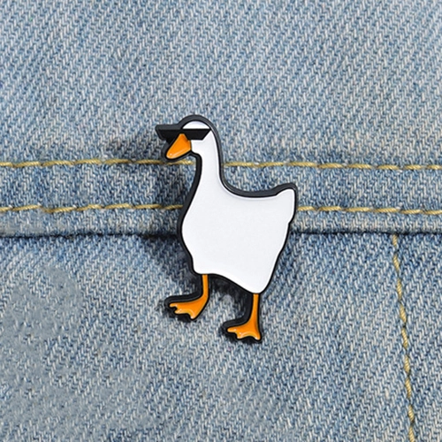 Значок гусь