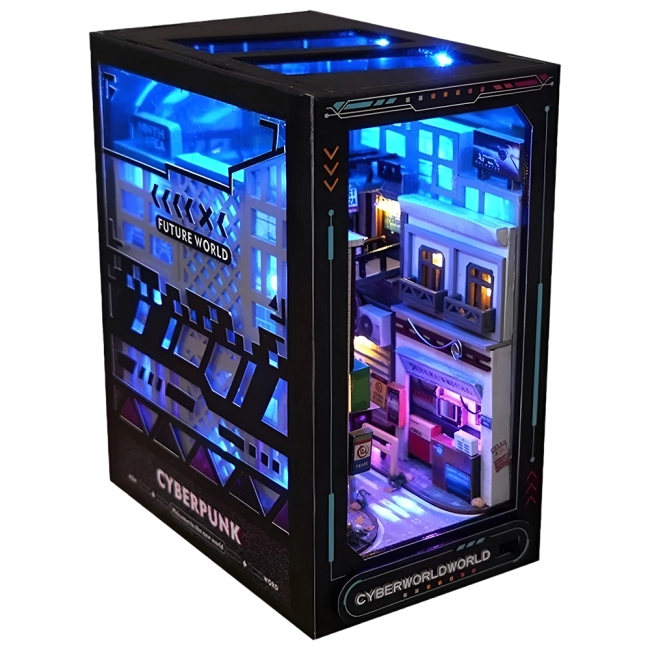 миниатюрный домик для книжной полки