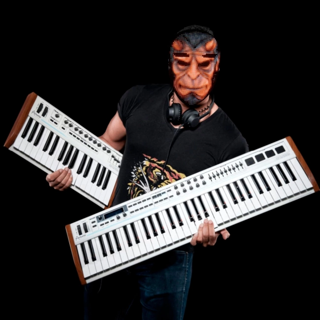 светящаяся led маска