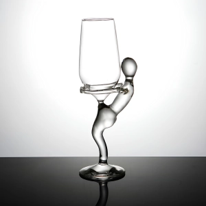 Келих для вина з тілом людини Келих для вина з тілом людини