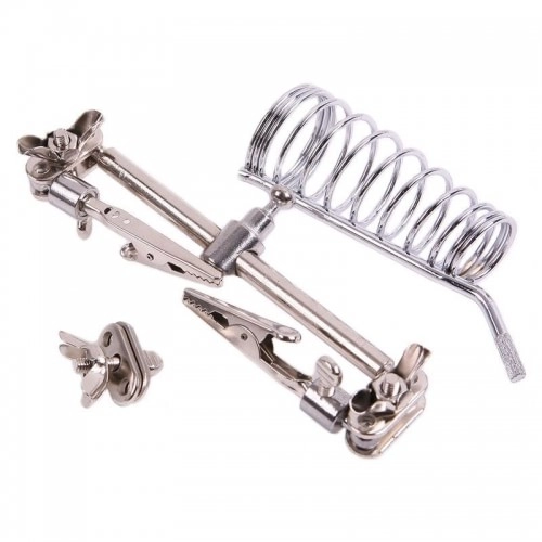 держатель для паяльника с лупой