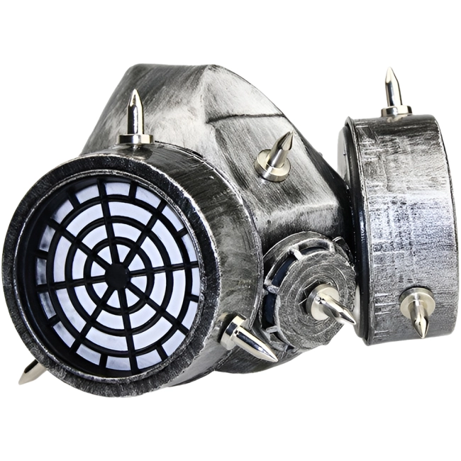 маска с очками и респиратором