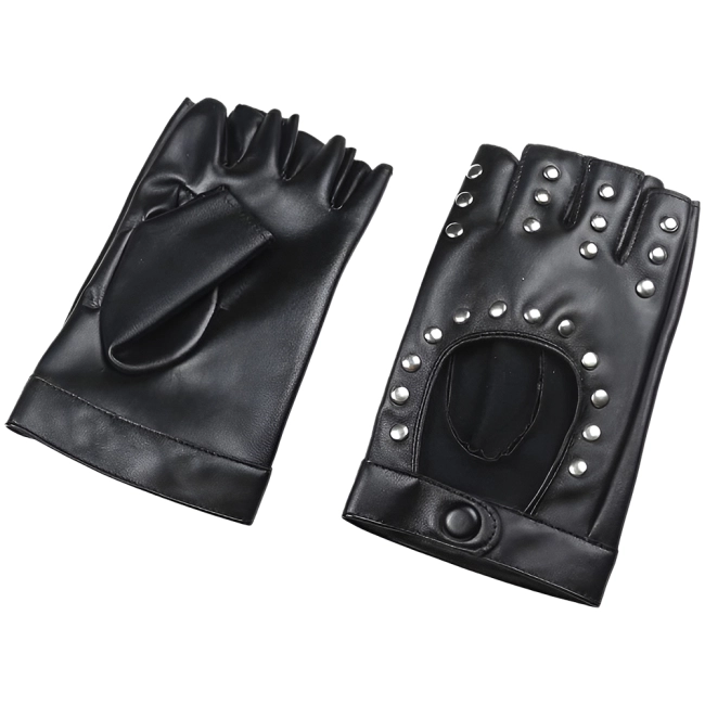 байкерские перчатки без пальцев