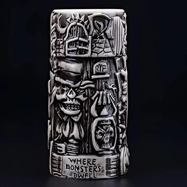 бокал тики с черепом