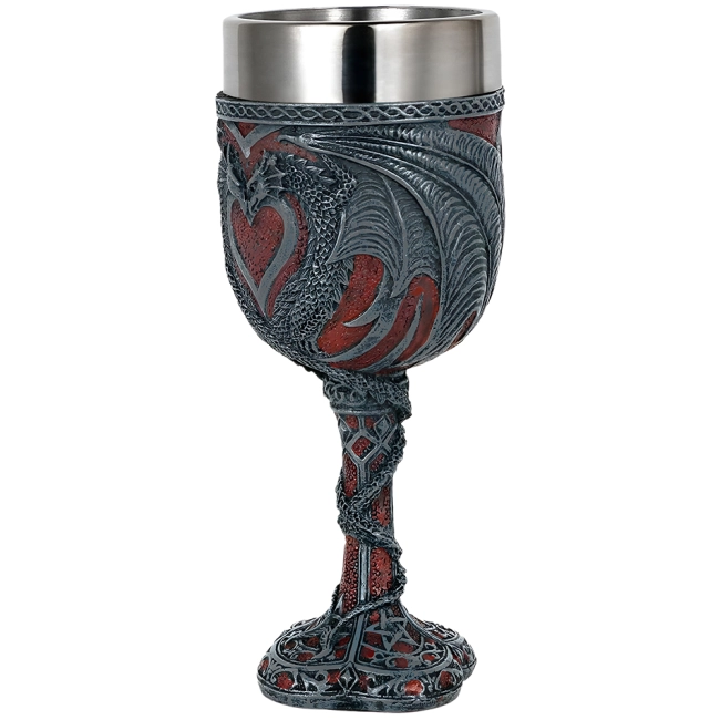 бокал для вина с драконами